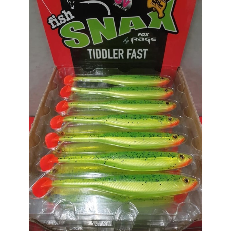 Fox Rage Tiddler Fast Lemon Tiger Red Tail 12cm