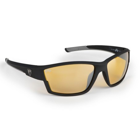 Fox Rage Matt Black Frame/Amber Lense Wrap Sunglasses