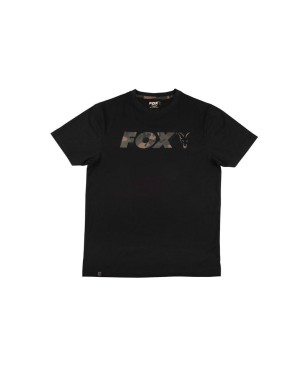 Fox Black/Camo Chest Print T-Shirt