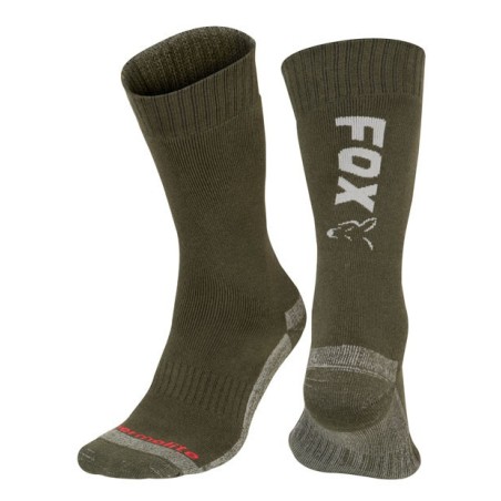 Fox Collection Green/Silver Thermolite Socks