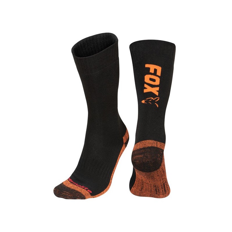 Fox Collection Black/Orange Thermolite Socks Fox Collection Black/Orange Thermolite Socks