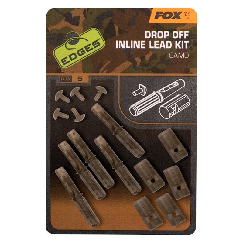 Fox Edges Camo Drop Off Inline Lead Kit