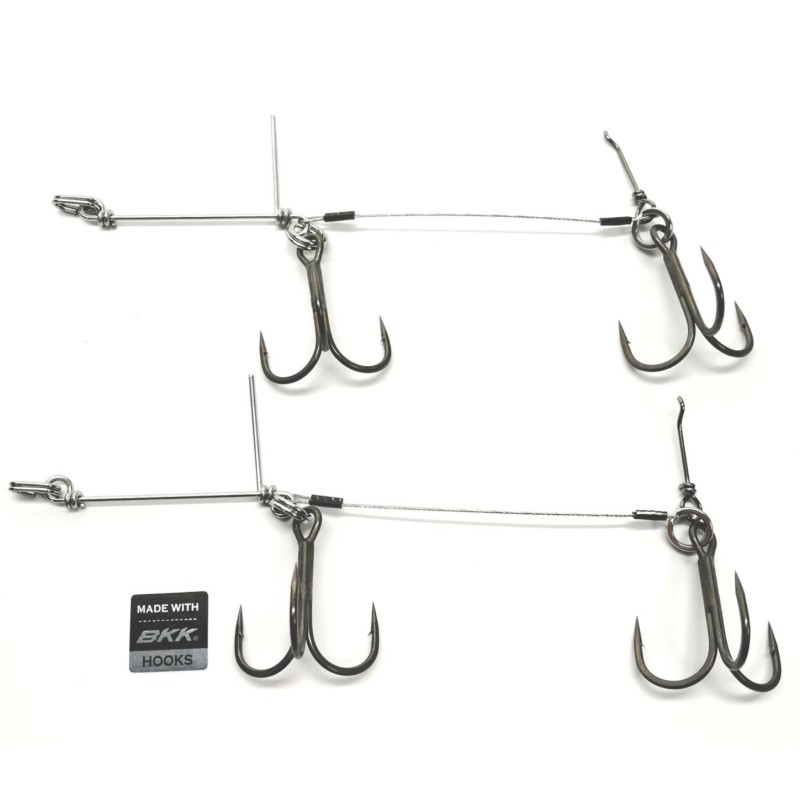 Pikecraft SET8 The Stinger XL - Big Hook | Köder-Größen 23-30cm 2 Stinger Rig mit 3/0 BKK Spear-21SS Pikecraft SET8 The Stinger XL - Big Hook | Köder-Größen 23-30cm 2 Stinger Rig mit 3/0 BKK Spear-21SS