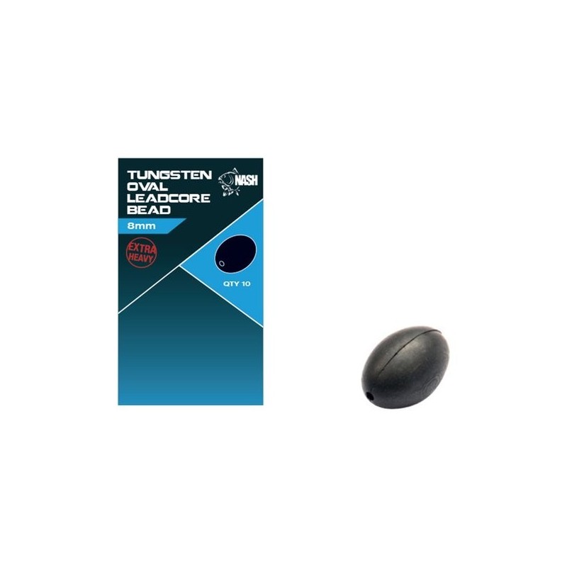 Nash Tungsten Oval Leadcore Bead 8mm Nash Tungsten Oval Leadcore Bead 8mm