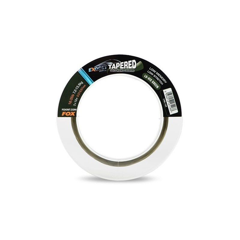 Fox Exocet Pro Tapered Soft Mono Leaders 3 x 12m