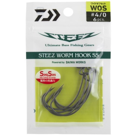 Daiwa Steez Worm Hook Wide Offset WOS