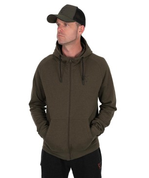 FOX COLLECTION LW HOODY GREEN & BLACK