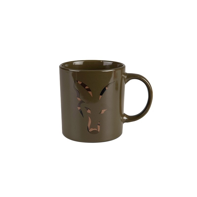 FOX GREEN & CAMO HEAD CERAMIC MUG