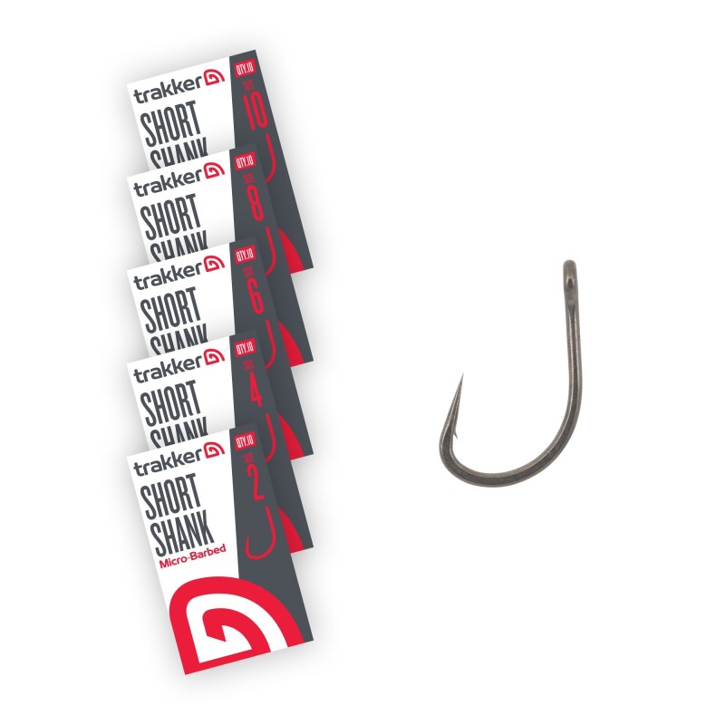 Trakker Short Shank Hooks Micro Barbed Trakker Short Shank Hooks Micro Barbed