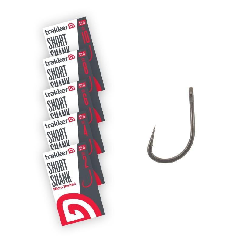 Trakker Short Shank Hooks Micro Barbed