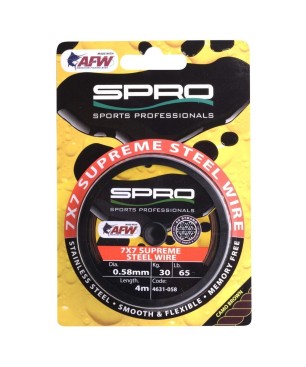 SPRO 7x7 SUPREME STEEL WIRE 4m