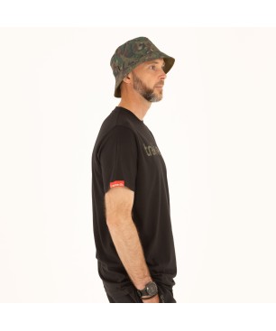 Trakker CR Logo T-Shirt Black Camo