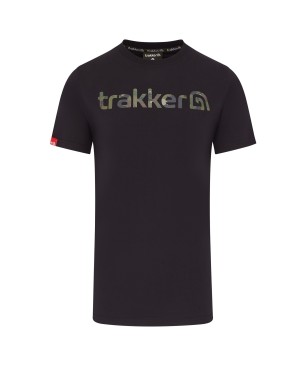 Trakker CR Logo T-Shirt Black Camo