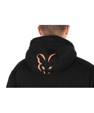 FOX COLLECTION SHERPA JACKET BLACK & ORANGE