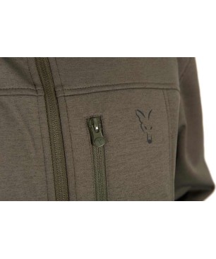 FOX COLLECTION SOFT SHELL JACKET GREEN & BLACK