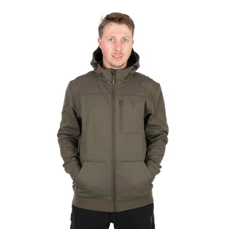 FOX COLLECTION SOFT SHELL JACKET GREEN & BLACK