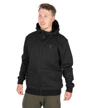 FOX COLLECTION SOFT SHELL JACKET BLACK & ORANGE