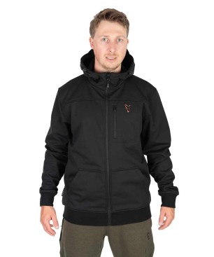 FOX COLLECTION SOFT SHELL JACKET BLACK & ORANGE