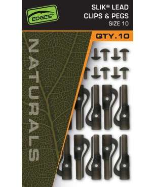 FOX EDGES™ NATURALS SLIK LEAD CLIP & PEGS - SIZE 10