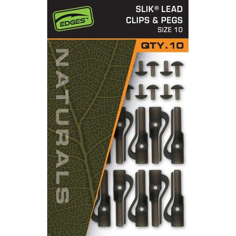 FOX EDGES™ NATURALS SLIK LEAD CLIP & PEGS - SIZE 10