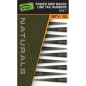 FOX EDGES™ NATURALS POWER GRIP NAKED LINE TAIL RUBBERS - SIZE 7
