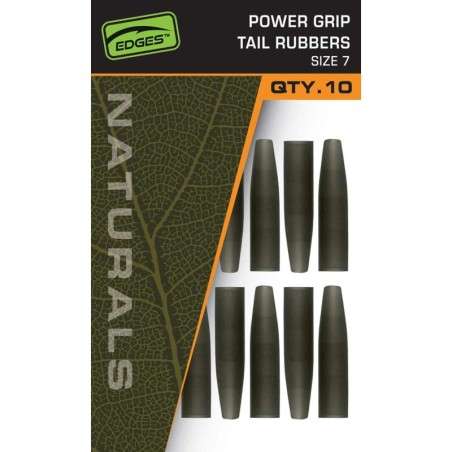 FOX EDGES™ NATURALS POWER GRIP TAIL RUBBERS - SIZE 7