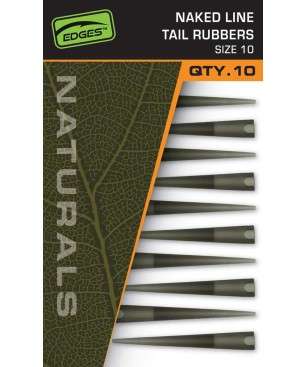 FOX EDGES™ NATURALS NAKED LINE TAIL RUBBERS - SIZE 10