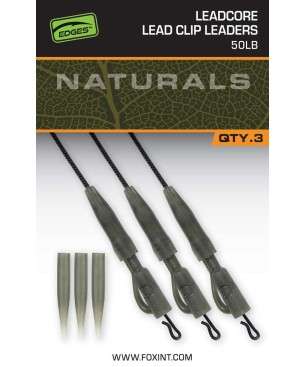 FOX EDGES™ NATURALS LEADCORE LEAD CLIP LEADERS