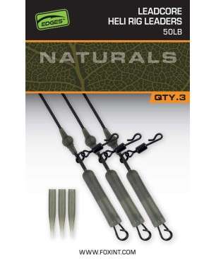 FOX EDGES™ NATURALS LEADCORE HELI RIG LEADERS