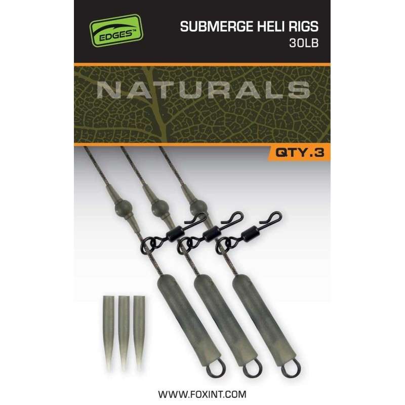 FOX EDGES™ NATURALS SUBMERGE HELI RIG LEADERS