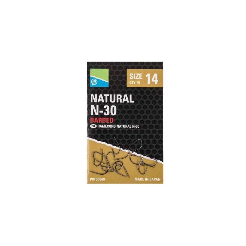 Preston Natural N-30 Hooks Preston Natural N-30 Hooks