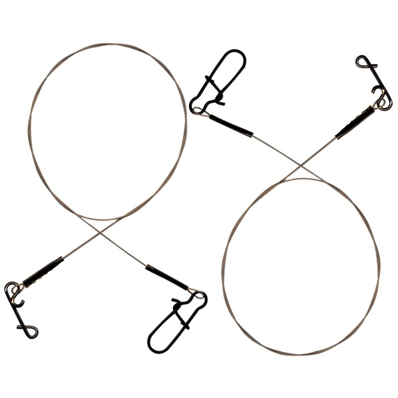 Seika Pro Stahlvorfächer mit Knotenlosverbinder und Karabiner 30cm Seika Pro Stahlvorfächer mit Knotenlosverbinder und Karabiner 30cm