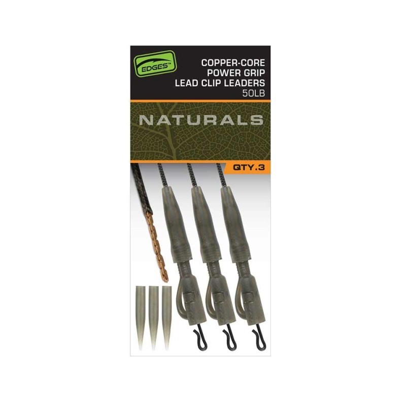 Fox EDGES™ Naturals Copper Core Lead Clip Leaders Fox EDGES™ Naturals Copper Core Lead Clip Leaders