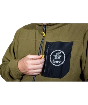 Black Cat Fleece Jacke