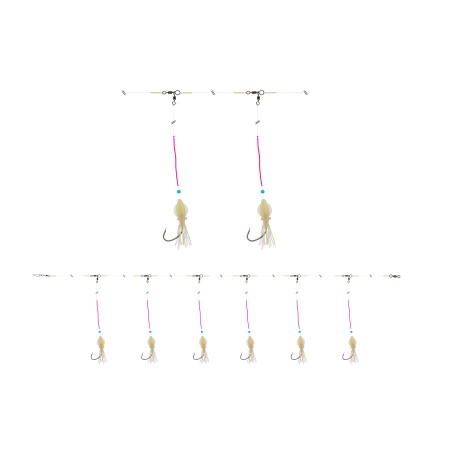 Daiwa GrandWave Rotbarsch Vorfach Circle-Hook 360°
