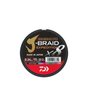 Daiwa J-Braid Expedition X8 300m Multicolor