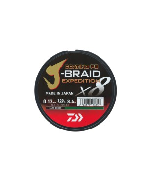 Daiwa J-Braid Expedition X8 300m Dark Green 0,13mm-0,20mm