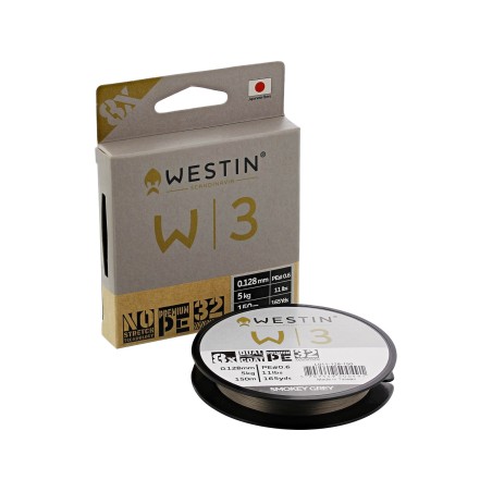 Westin W3 8-Braid 150m Smokey Grey