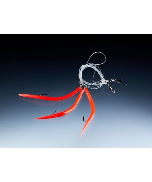 Balzer 71° North Gummi Makk System 3 Haken japanrot