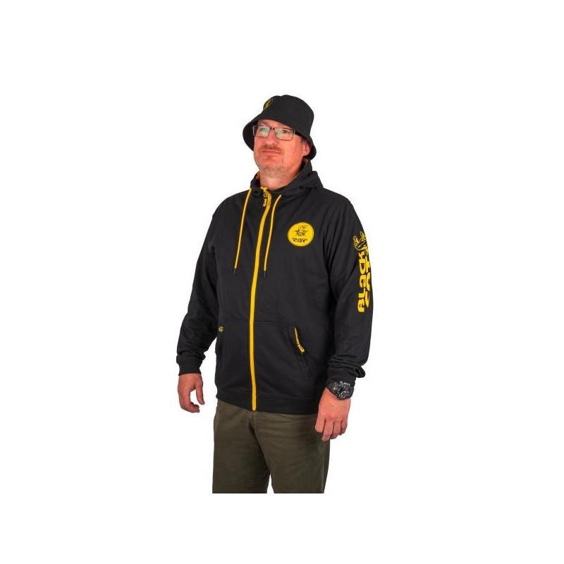 Black Cat Black Zip Hoody Black Cat Black Zip Hoody