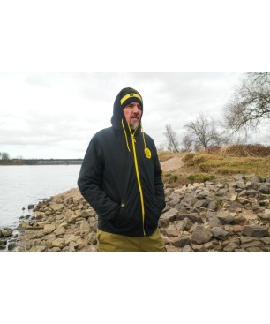 Black Cat Black Zip Hoody