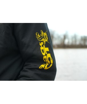 Black Cat Black Zip Hoody