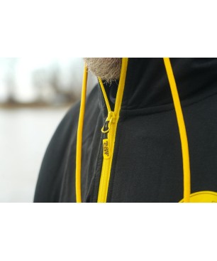 Black Cat Black Zip Hoody