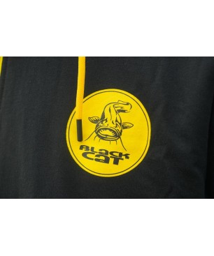 Black Cat Black Zip Hoody
