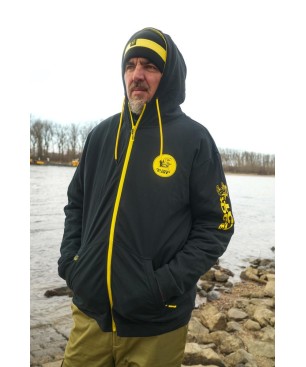 Black Cat Black Zip Hoody