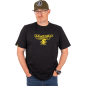 Black Cat Distressed Logo Black Tee Black Cat Distressed Logo Black Tee