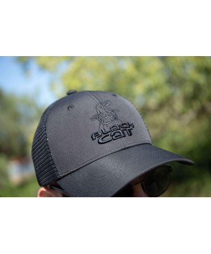Black Cat Black Trucker Cap