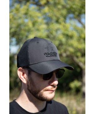 Black Cat Black Trucker Cap