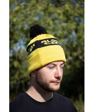 Black Cat Yellow Bobble Hat