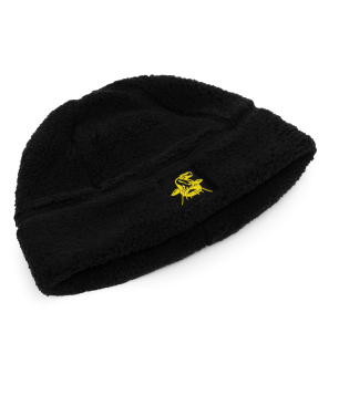 Black Cat Fleece Beanie Hat